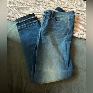 NWOT White House Black Market Classic Rise size 00s Slim Ankle Bead Design Silve